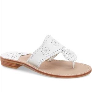 Jack Rogers White Sandals - Size 10